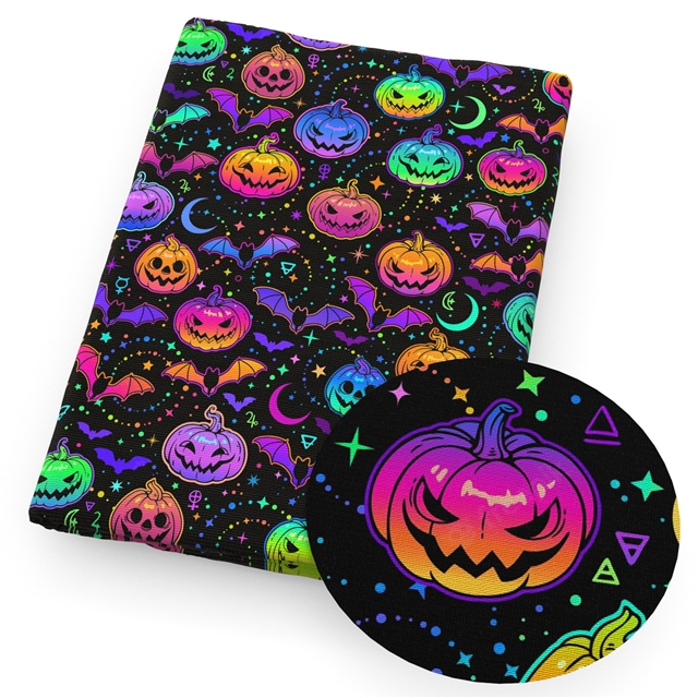 polyester cotton halloween series polyester cotton fabric set (4 pcs/set) polyester cotton fabric,50*45cm(19.7*17.7