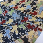geometric cartoon pattern yarn dyed jacquard fabric