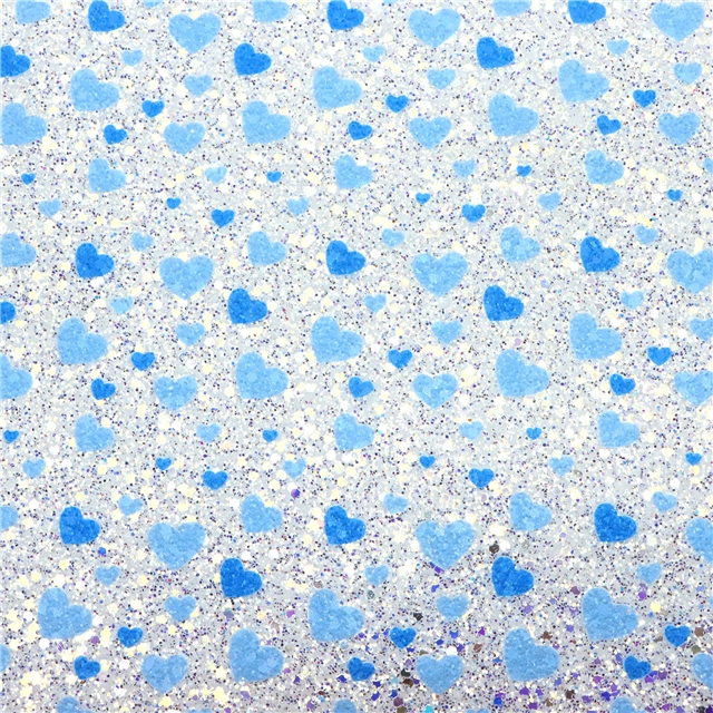 synthetic leather heart chunky glitter big small sequins mixed faux leather