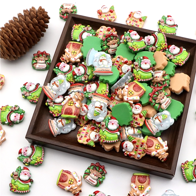 christmas series 3d resin accessories