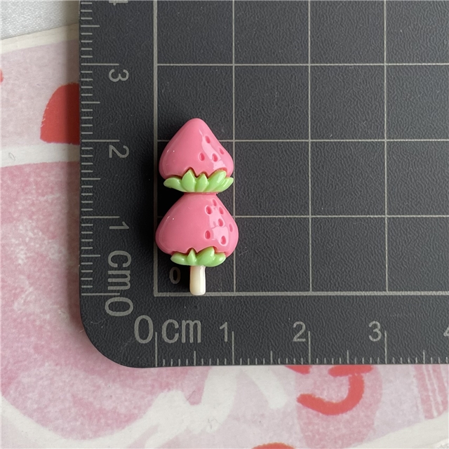resin Strawberry rabbit bingtanghulu 3d resin accessories