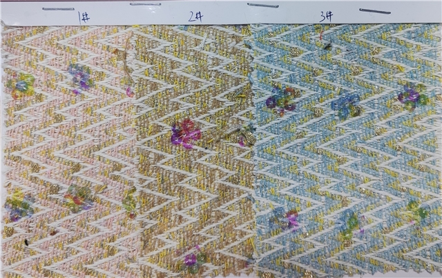 gold and silver silk sequin flower coarse woven small fragrant fabric