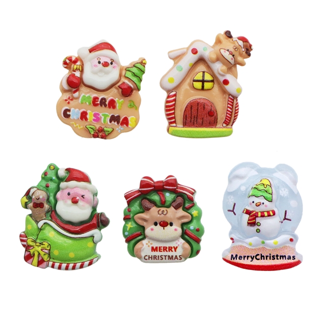christmas series 3d resin accessories