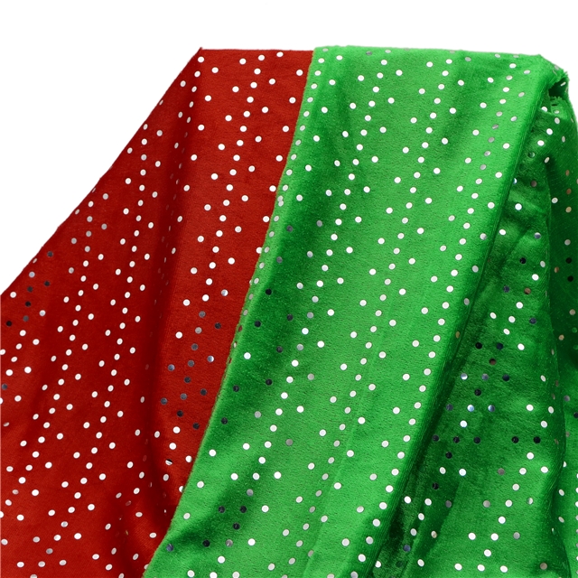 dots sequins velvet fabric
