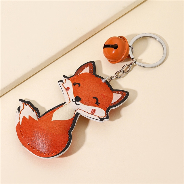 bell fox keychain pendant
