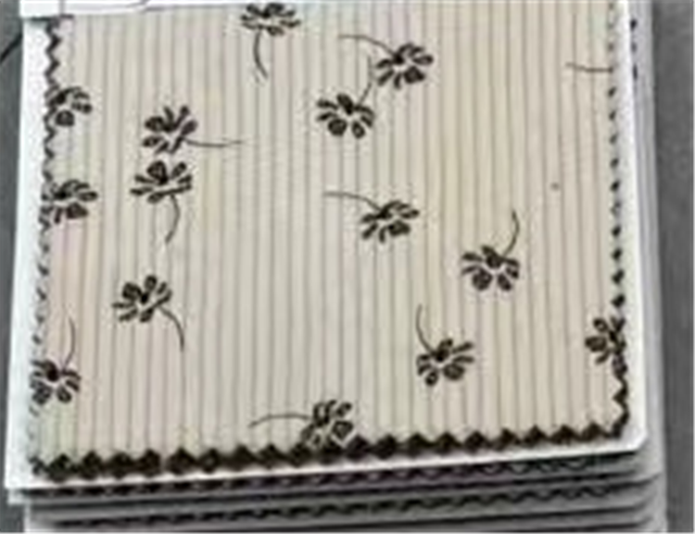 floral printed corduroy fabric