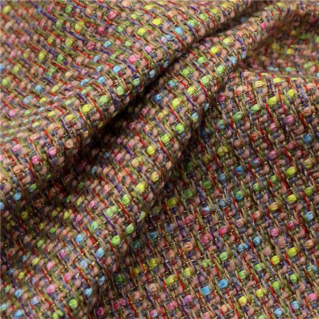 color woolen bright silk woven small fragrant fabric