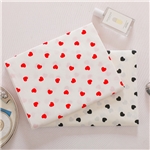heart 100% cotton twill printed fabric