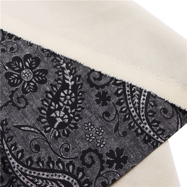 geometric cashew pattern printed deer skin velvet fabric