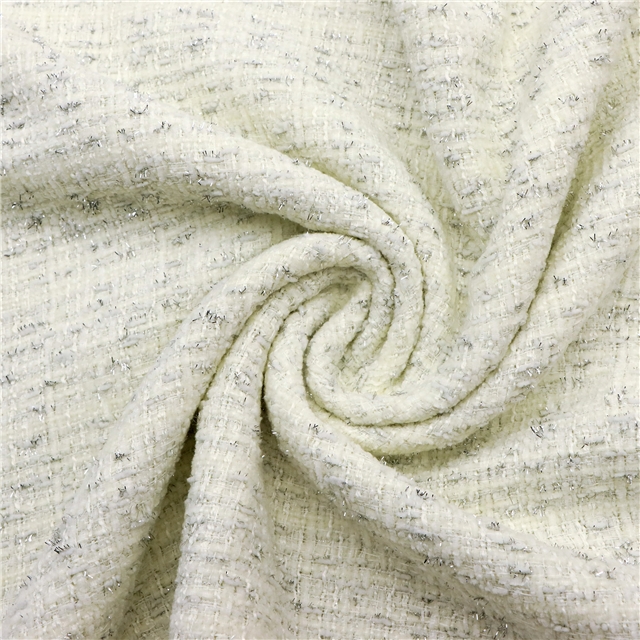 woolen bright silk woven small fragrant fabric