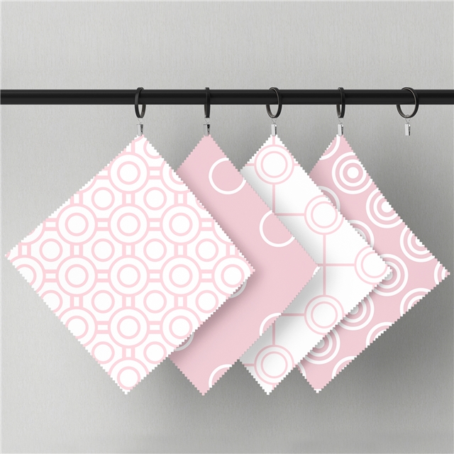 polyester cotton pink geometry series polyester cotton fabric set (12 pcs/set) polyester cotton fabric,50*45cm(19.7*17.7