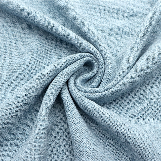 polyester solid color imitation linen fabric