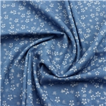 flower denim fabric