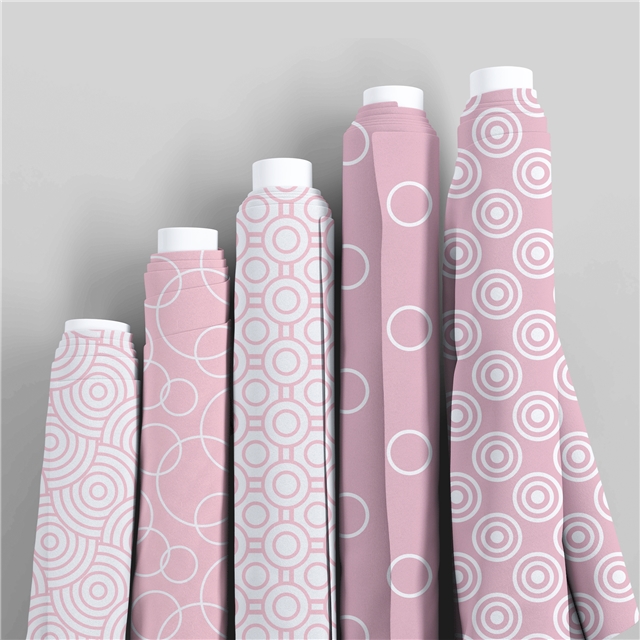 polyester cotton pink geometry series polyester cotton fabric set (12 pcs/set) polyester cotton fabric,50*45cm(19.7*17.7