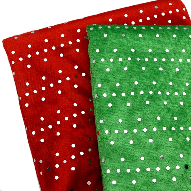 dots sequins velvet fabric
