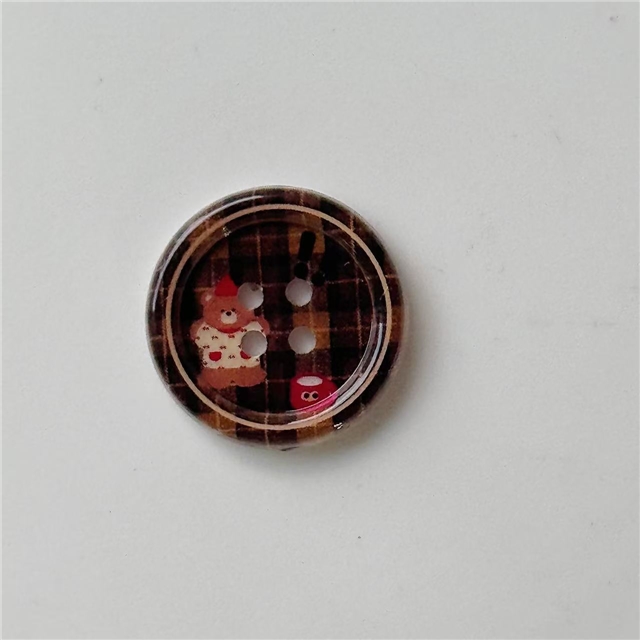 grid cartoon dog button accessories