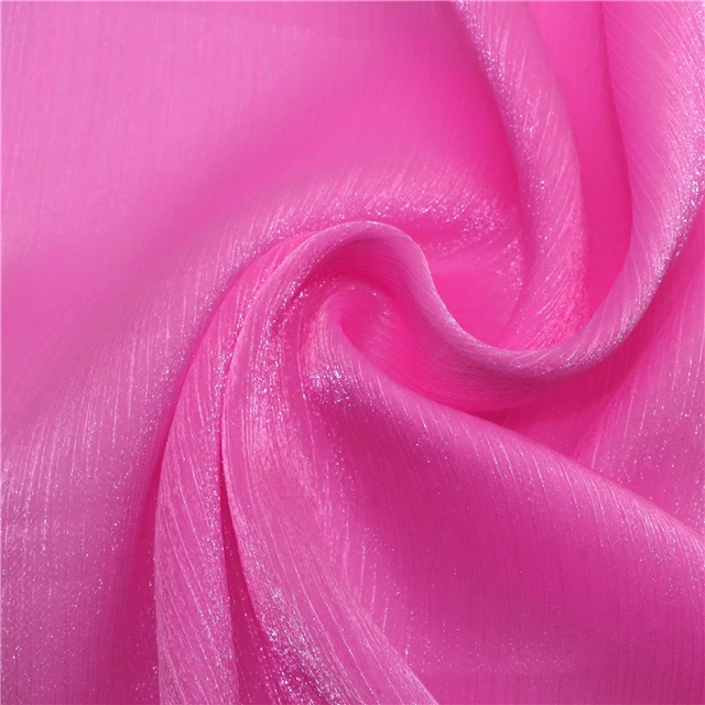 plain shimmering ice flower wrinkled organza fabric 28#,50*150cm(19.7*59.1