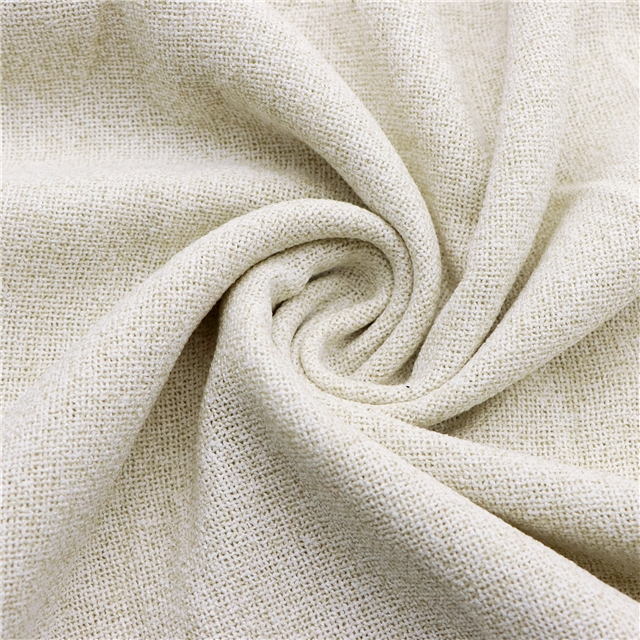 polyester solid color imitation linen fabric