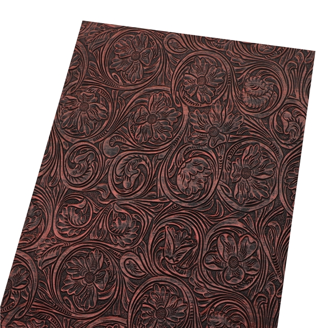 synthetic leather bump texture flower rubbing faux leather