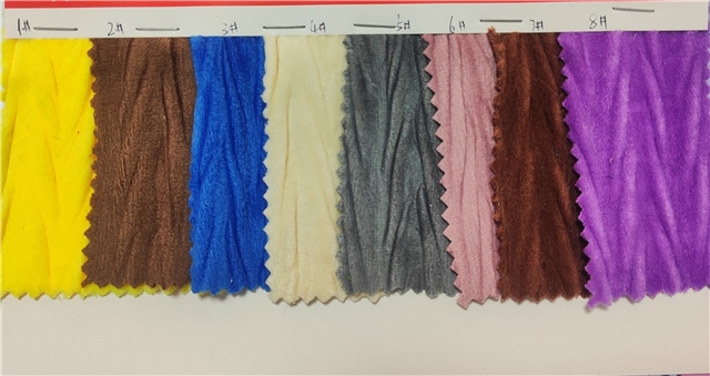 plain pleated velvet fabric