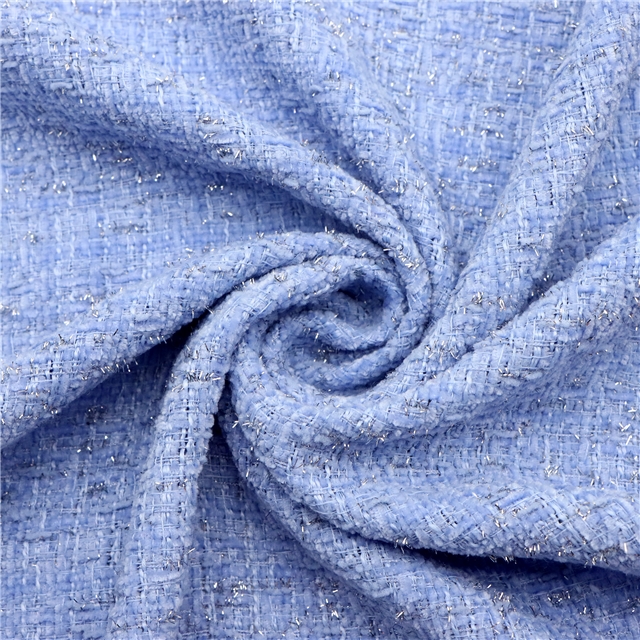 woolen bright silk woven small fragrant fabric