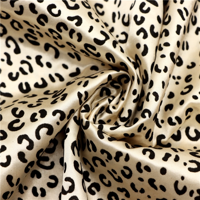 leopard series velvet satin fabric 4#,50*145cm(19.7*57.1