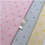 macaron jacquard small heart denim fabric