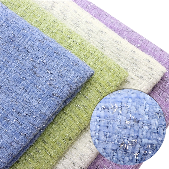 woolen bright silk woven small fragrant fabric
