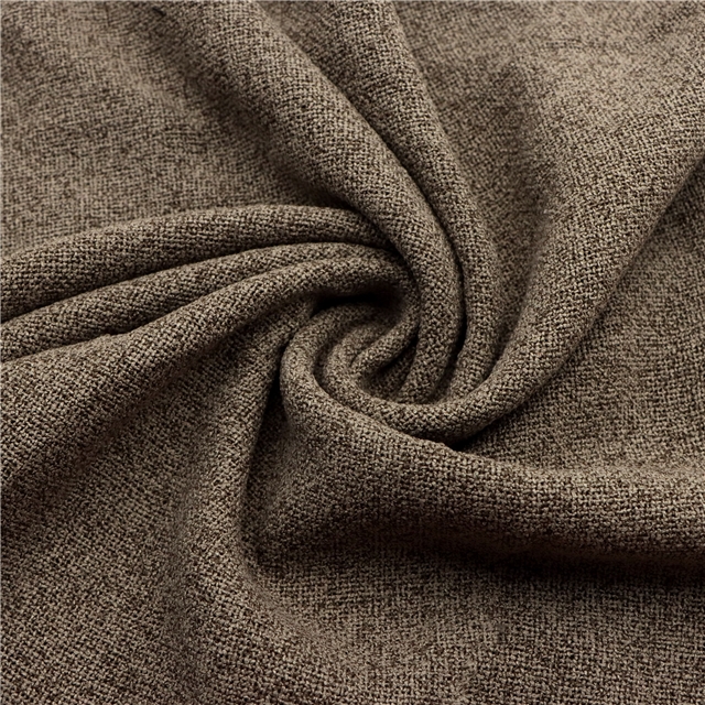polyester solid color imitation linen fabric