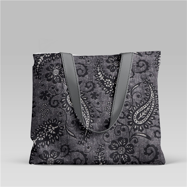geometric cashew pattern printed deer skin velvet fabric