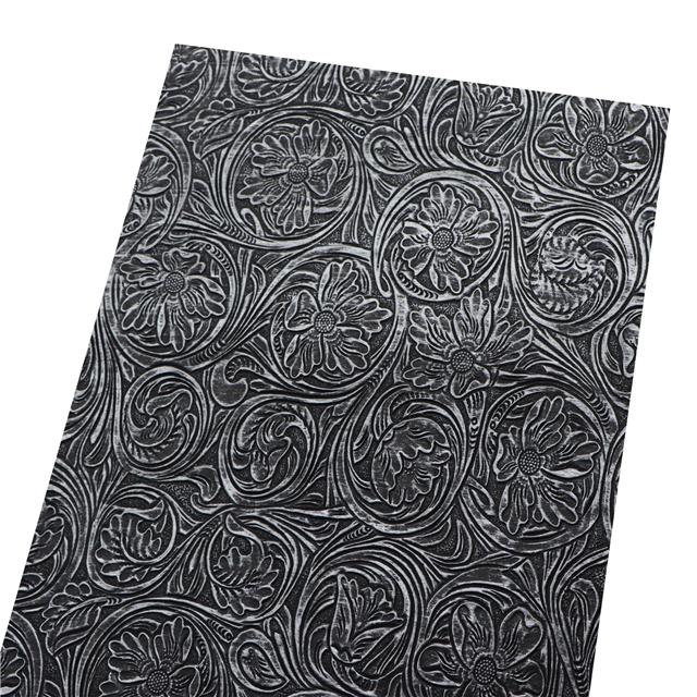synthetic leather bump texture flower rubbing faux leather