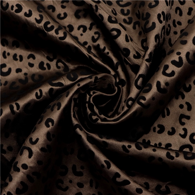 leopard series velvet satin fabric 8#,50*145cm(19.7*57.1