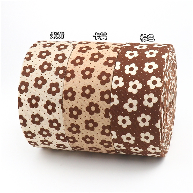 cotton twill flower layering cloth ribbons