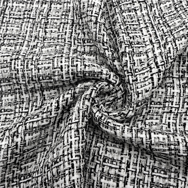 fabric small fragrance woven woolen wool fabric 50*140cm(19.7*55.1