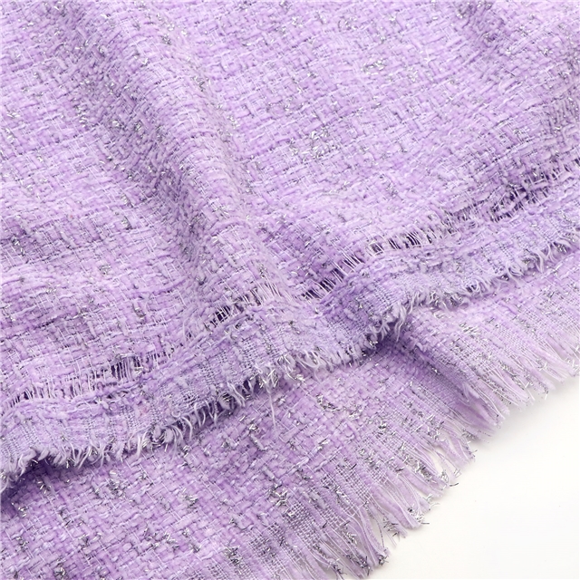 woolen bright silk woven small fragrant fabric