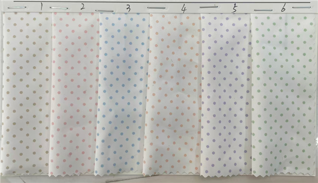 dot printed polyester fabric