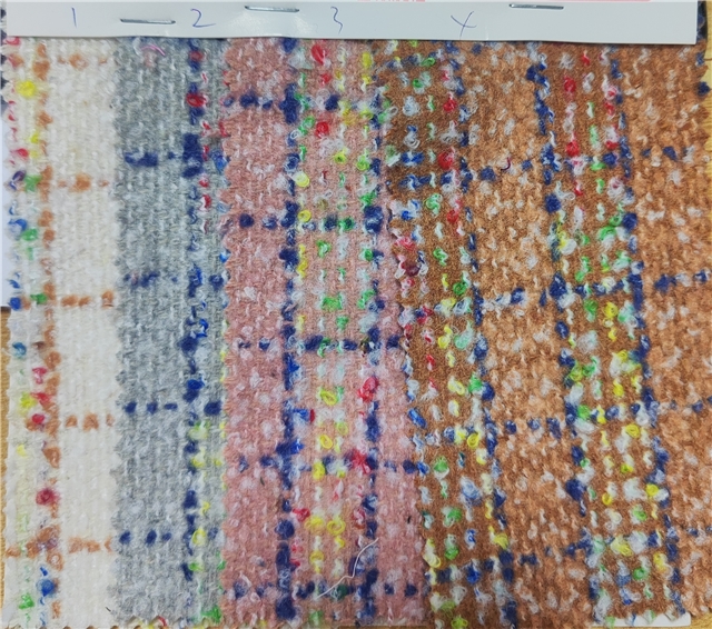 woolen woolen plaid small fragrance fabric