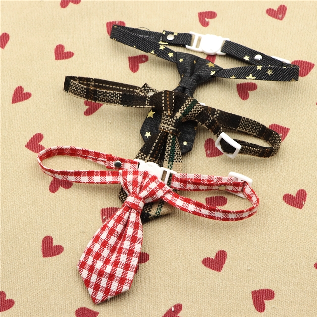 fabric adjustable pet tie collar