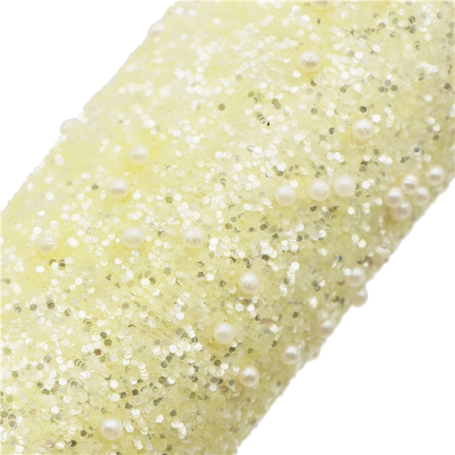 synthetic leather chunky glitter covered with circle beads faux leather 20*33cm(7.9*13