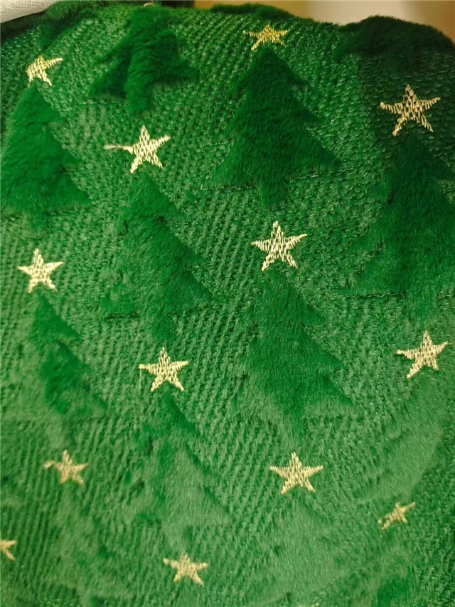christmas tree velvet fabric