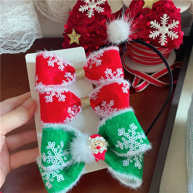 sequins snowflakes white plush line edged 