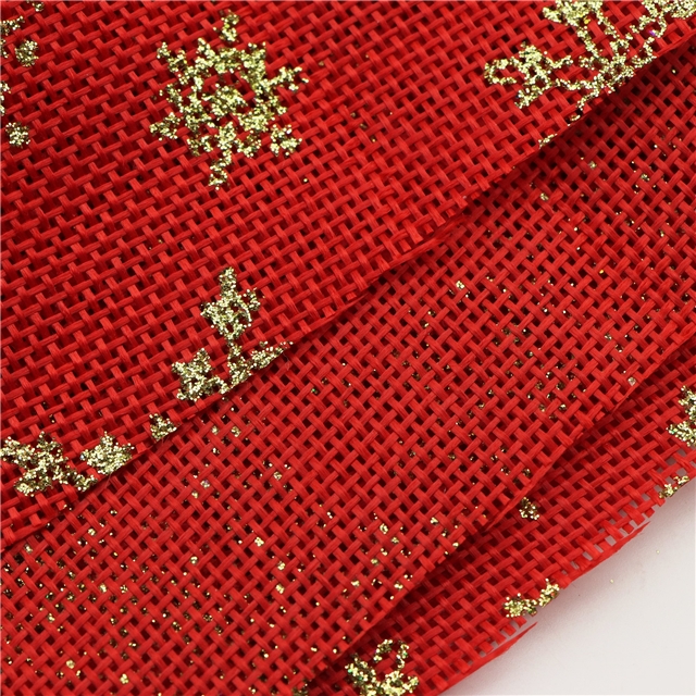 glitter christmas snowflake faux linen