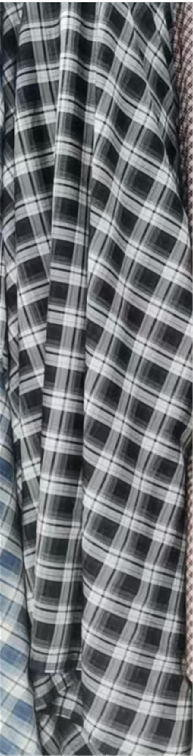 yarn dyed checkered fabric