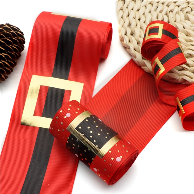3" 75mm gold grosgrain gold ribbon