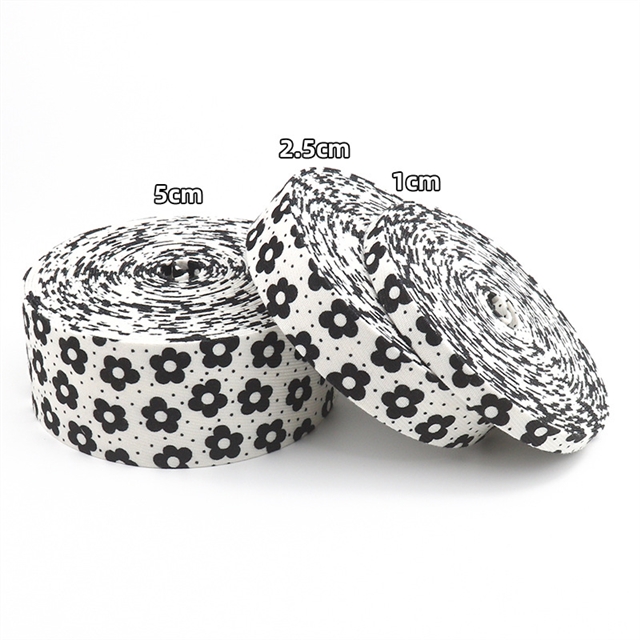 cotton twill flower layering cloth ribbons