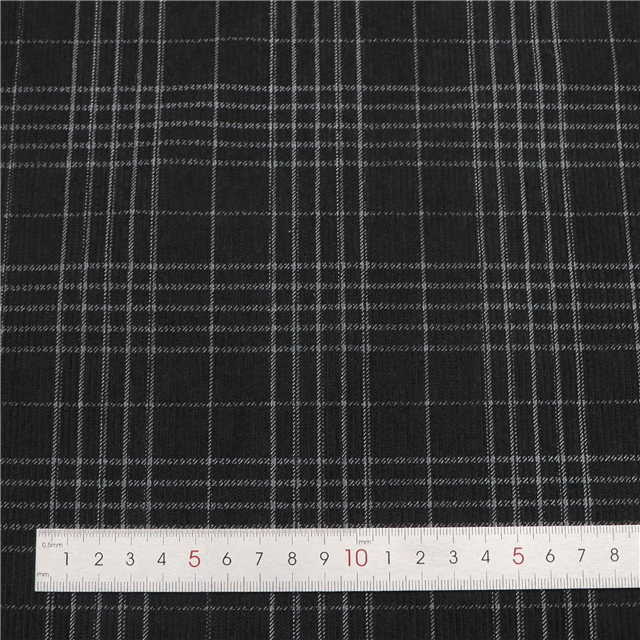 16 plaid printing corduroy fabric