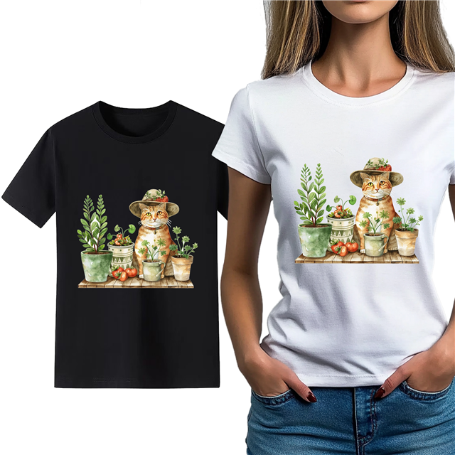 cotton Iron On Transfer Stickers and T-shirts