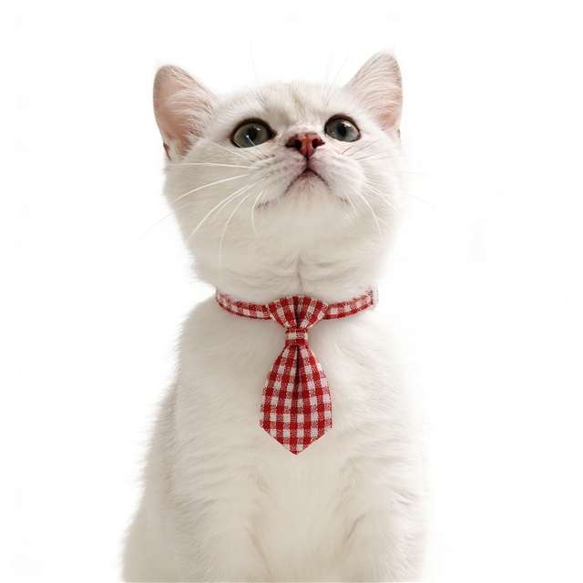 fabric adjustable pet tie collar