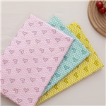chevron heart 100% cotton twill printed fabric