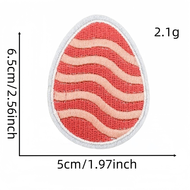 back with glue easter eggs embroidery patch（back with glue）